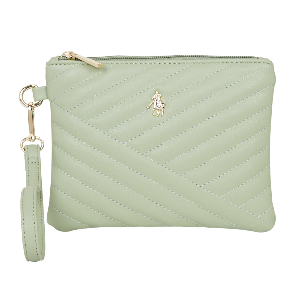 Foto 2 pulgar | Clutch Hpc Polo De Color Verde