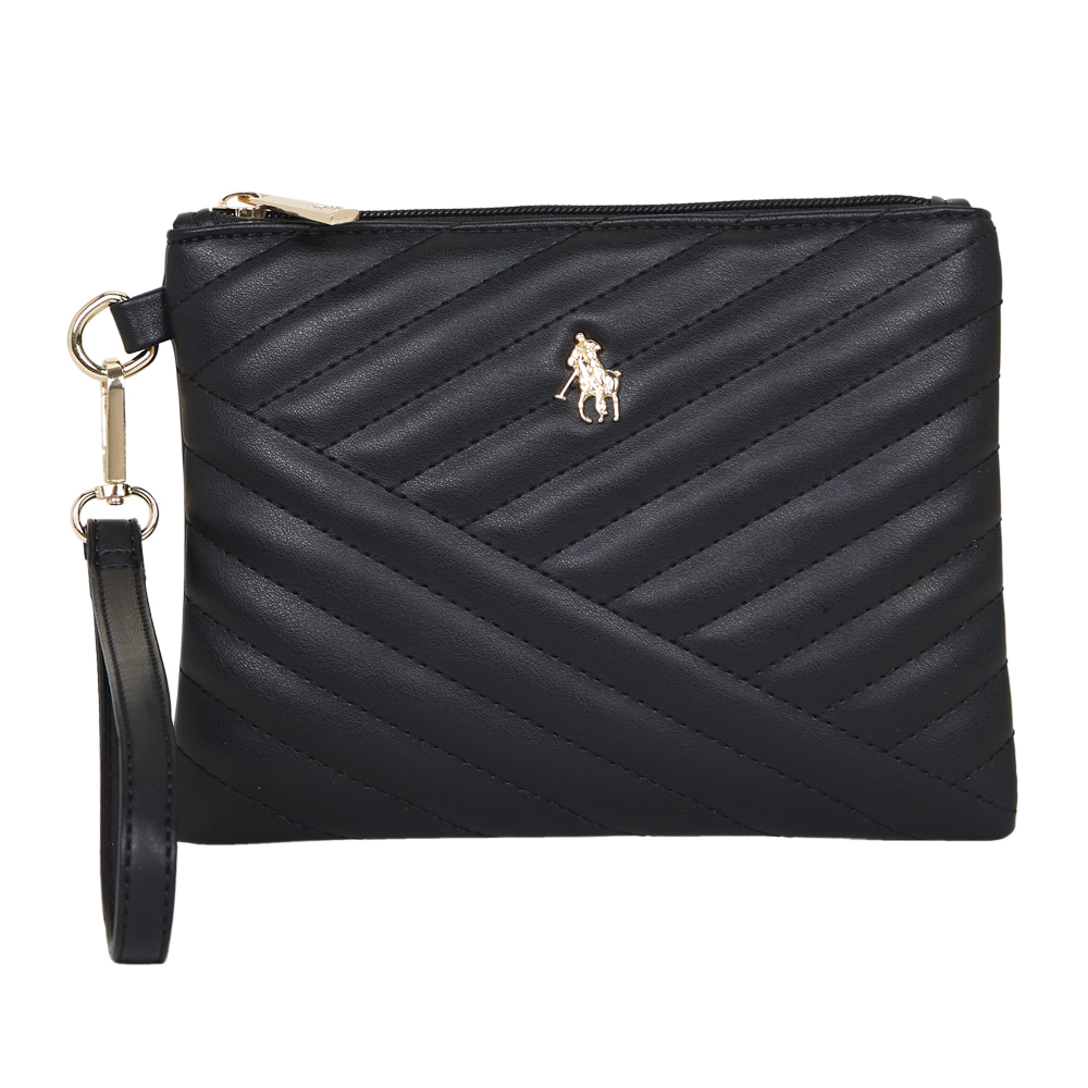Clutch Hpc Polo Color Negro