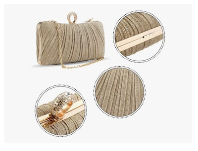Foto 3 | Xtellar Bolso De Mano De Lujo Para Eventos Especiales Con Cadena Versátil