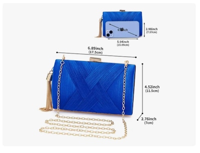 Foto 2 | Xtellar Bolso De Mano De Lujo Para Eventos Especiales Con Cadena Versátil