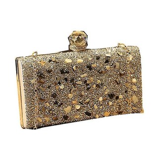Foto 1 | Bolso De Mano Huoguo Para Mujer Con Lentejuelas Purpurinas Color Plateado - Venta Internacional.