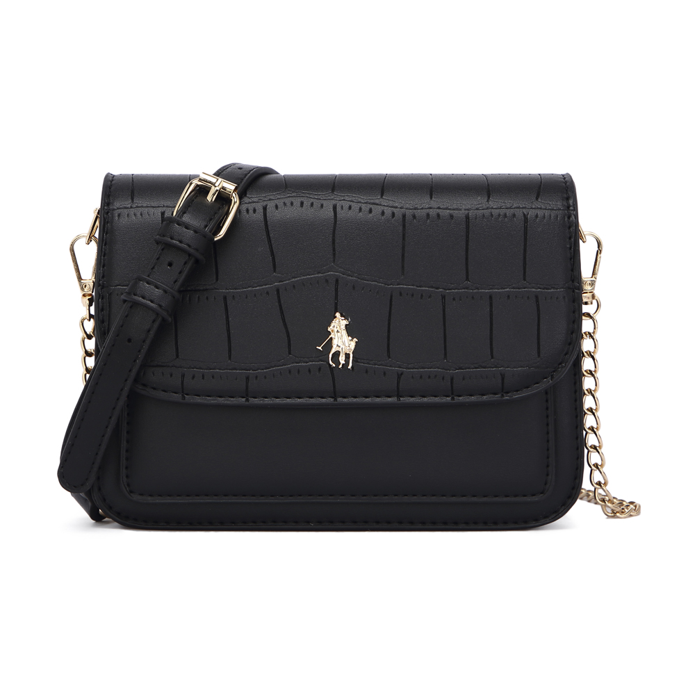 Bolsa Crossbody Hpc Polo color Negro