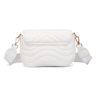 Foto 2 | Bolsa Cruzada Hpc Polo color Blanco con Logo de la Marca en Metal Capitonada con Monedero