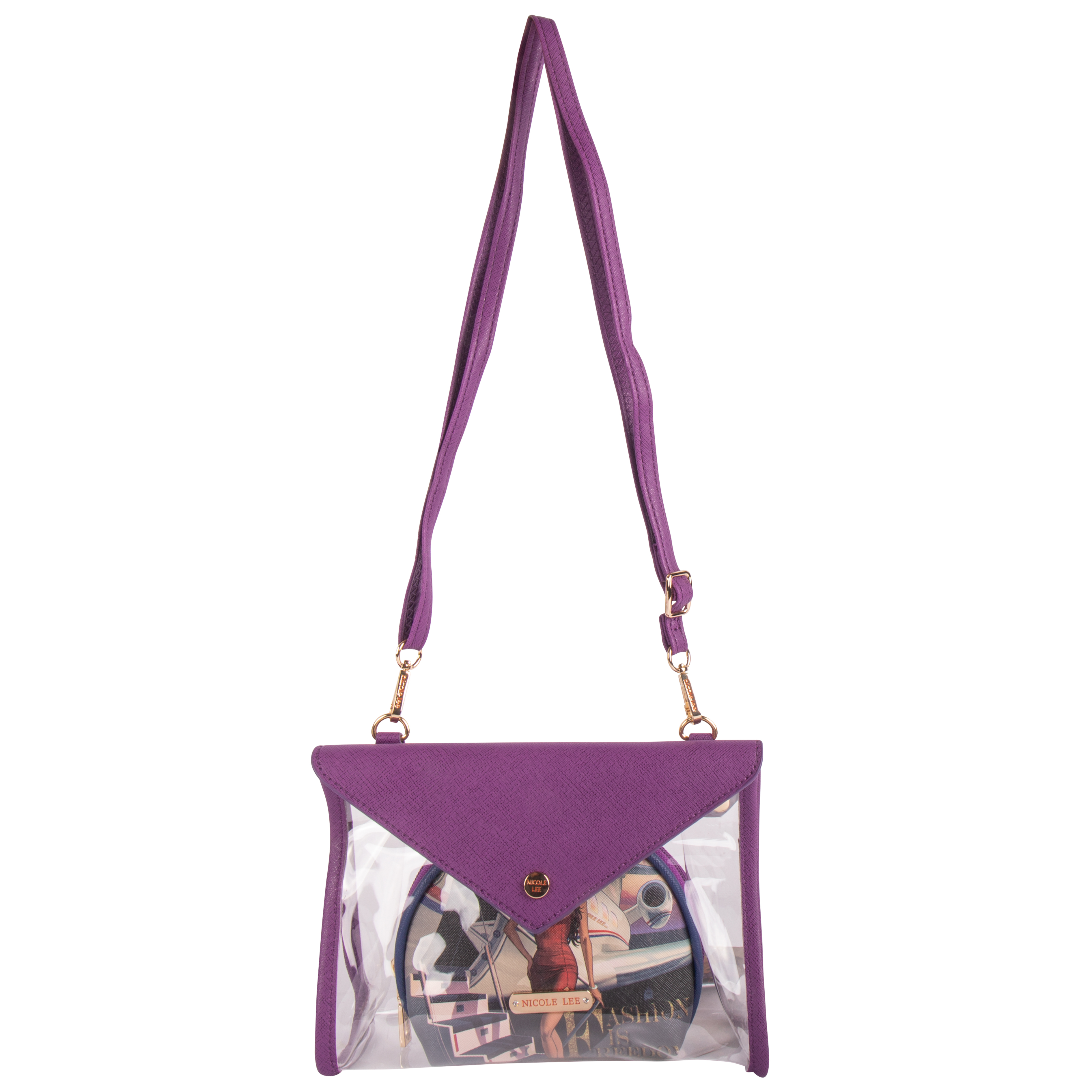 Bolsa Cruzada Nicole Lee Travel In Fashion Multicolor