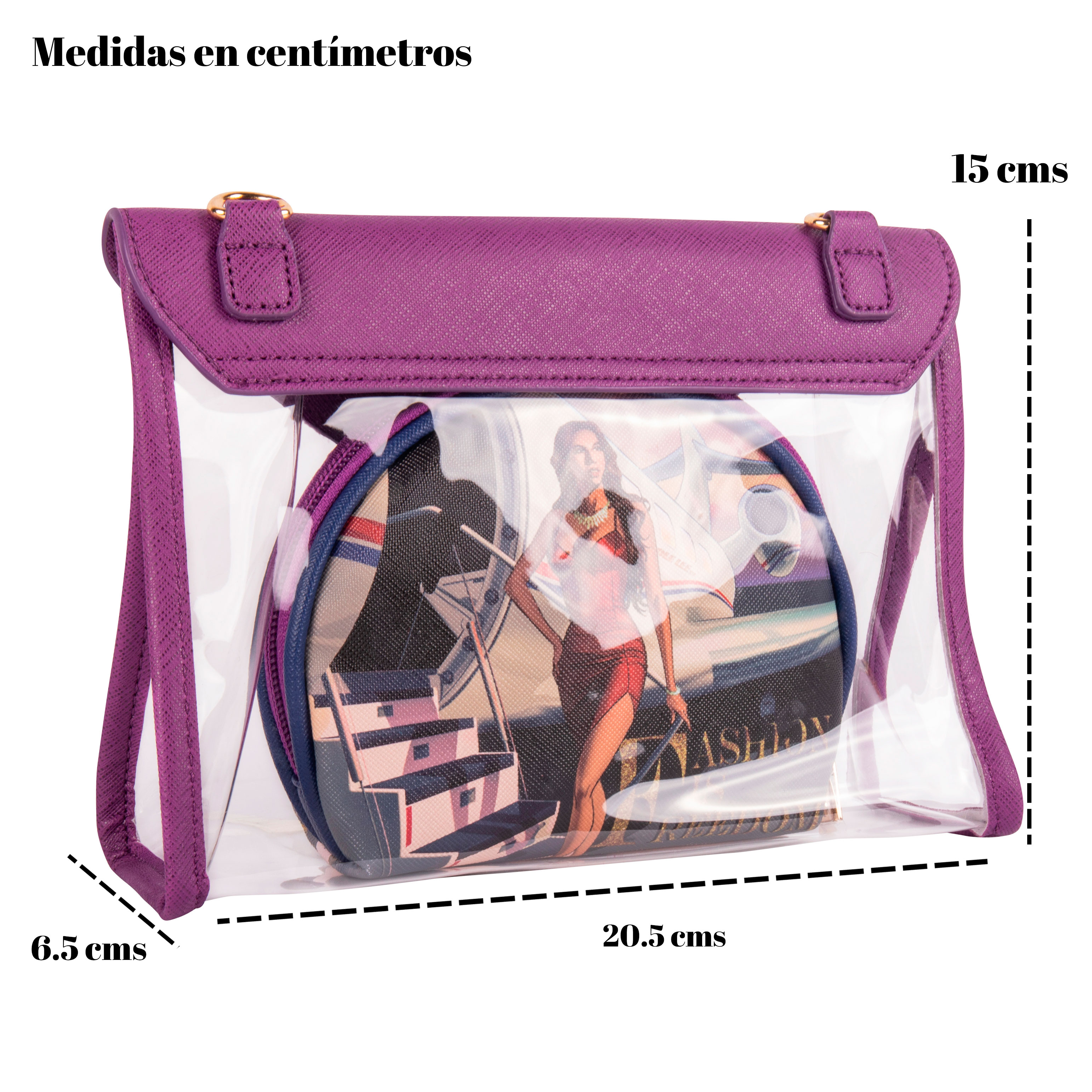 Foto 4 pulgar | Bolsa Cruzada Nicole Lee Travel In Fashion Multicolor