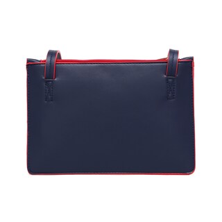 Foto 2 | Bolsa Crossbody Dama Hpc Polo Lisa color Azul Marino con Contorno Rojo
