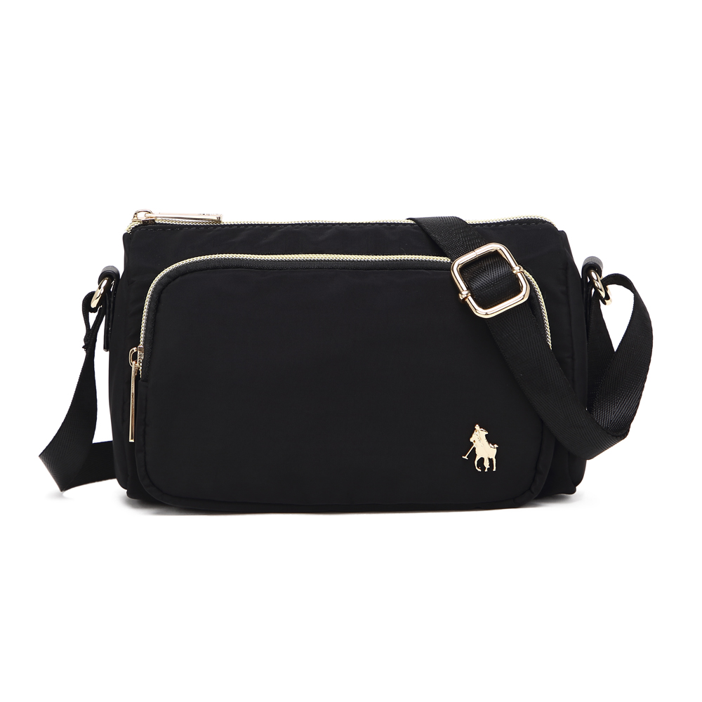 Bolsa Crossbody Dama Hpc Polo Lisa color Negro