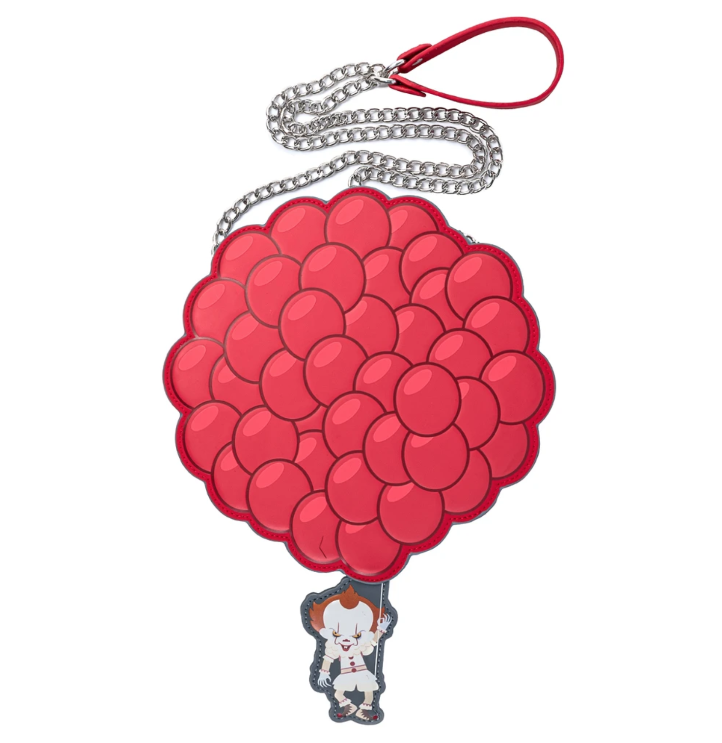Foto 2 pulgar | Bolsa Cruzada It Pennywise You'll Float Too Balloons Loungefly color Rojo