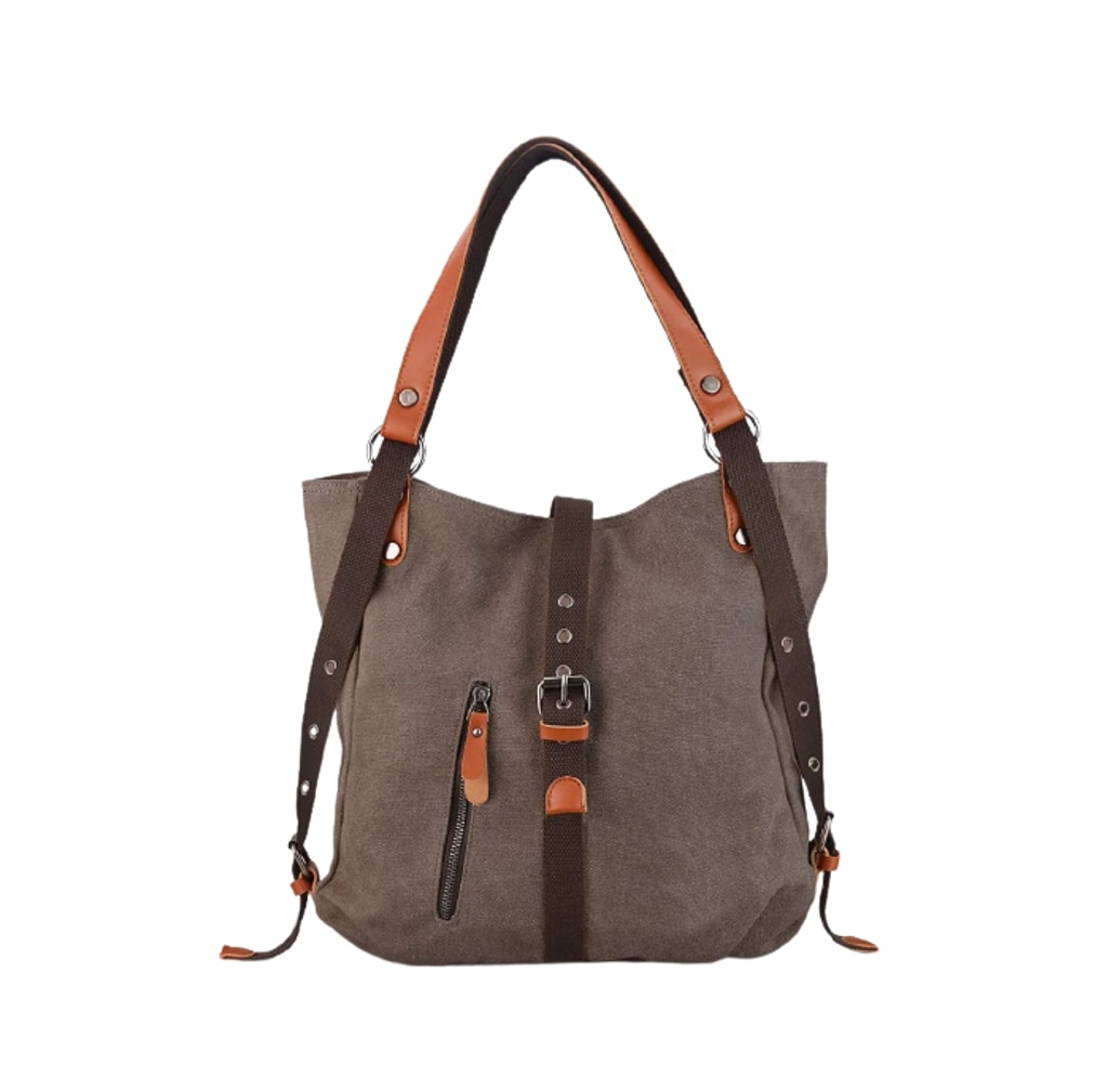Bolso para Mujer de Lona Impermeable color Chocolate $969