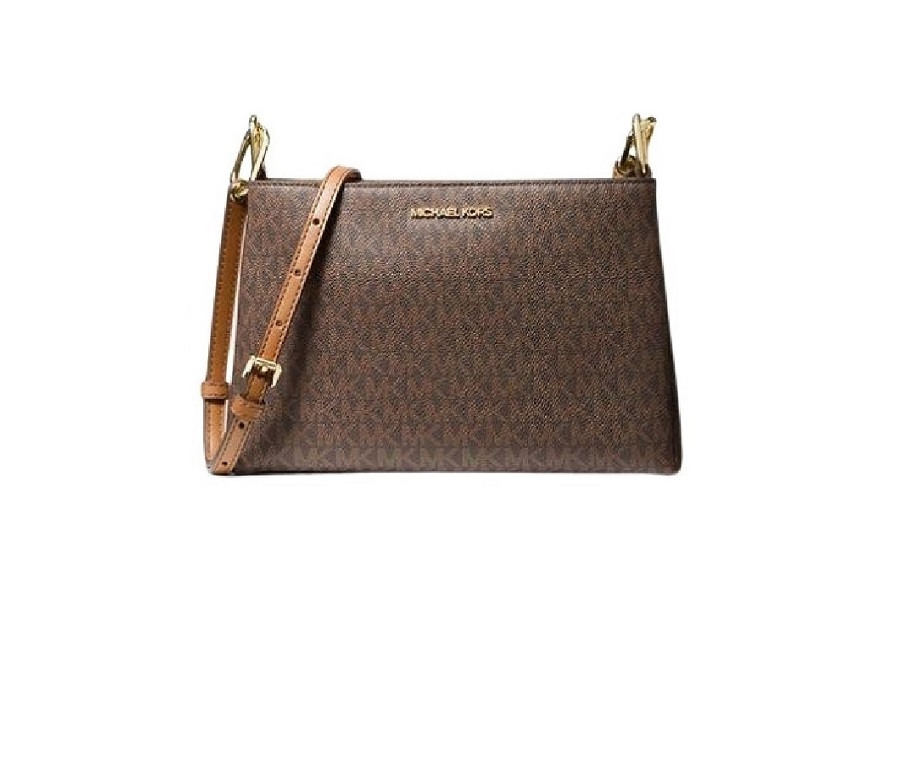 Bolsa Crossbody Trisha Café Michael Kors