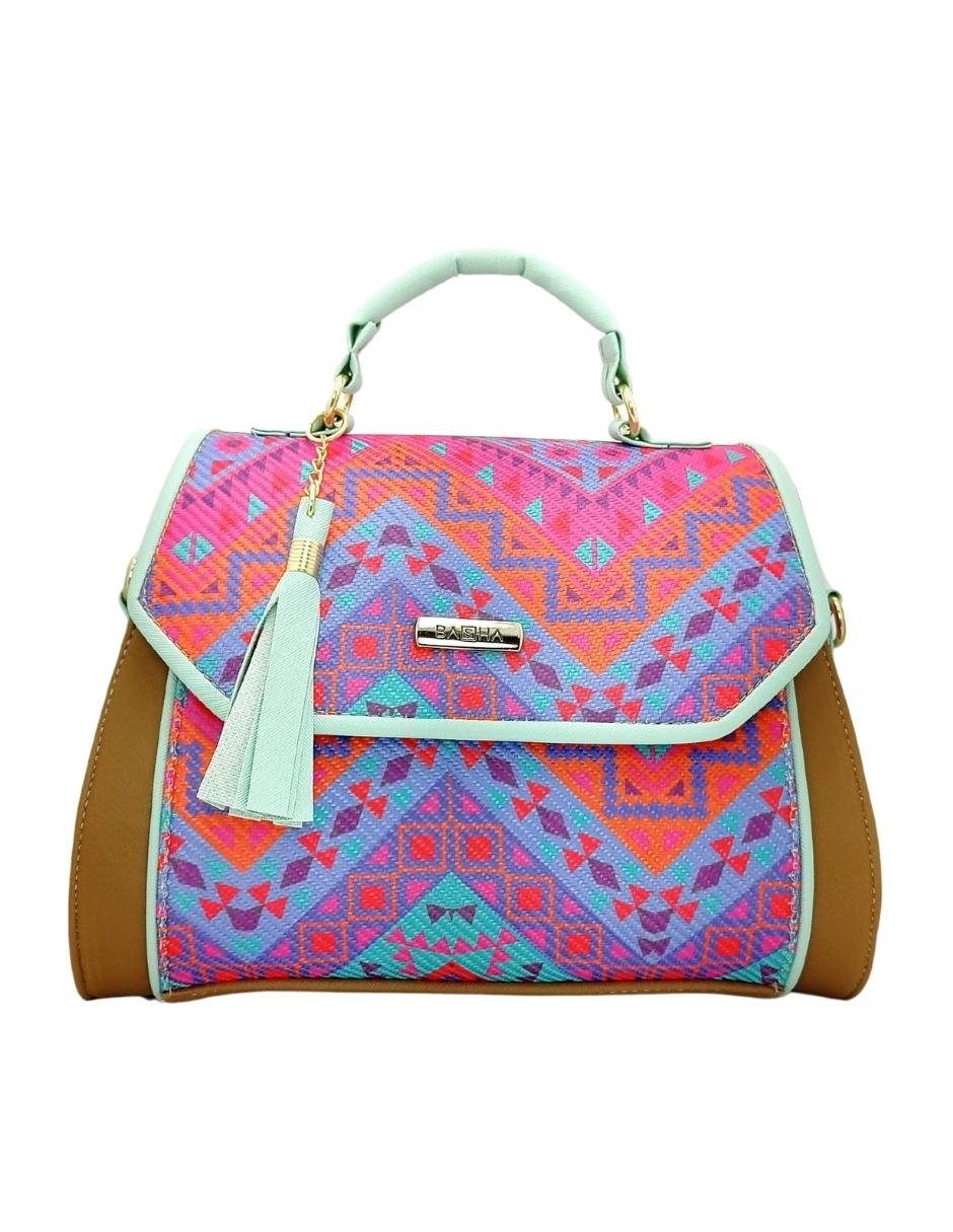 Foto 1 | Bolsa Artesanal Basha de Cuero Vegano y Yute Natural