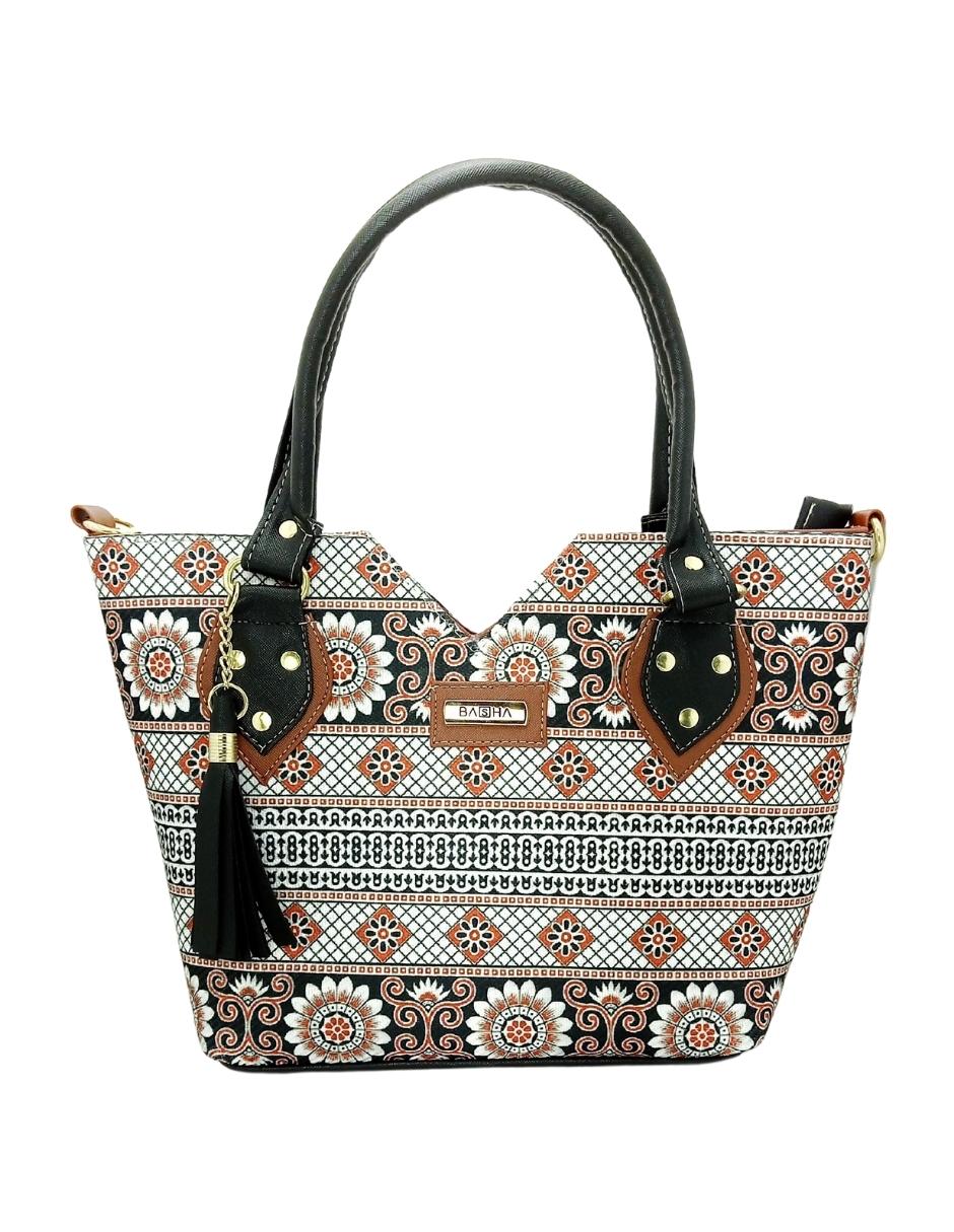 Foto 2 pulgar | Bolsa Artesanal De Cuero Vegano y Yute Natural Basha Multicolor