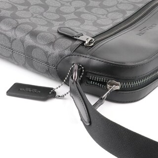 Foto 3 | Bolso Crossbody Coach Con Monograma Negro Para Hombre