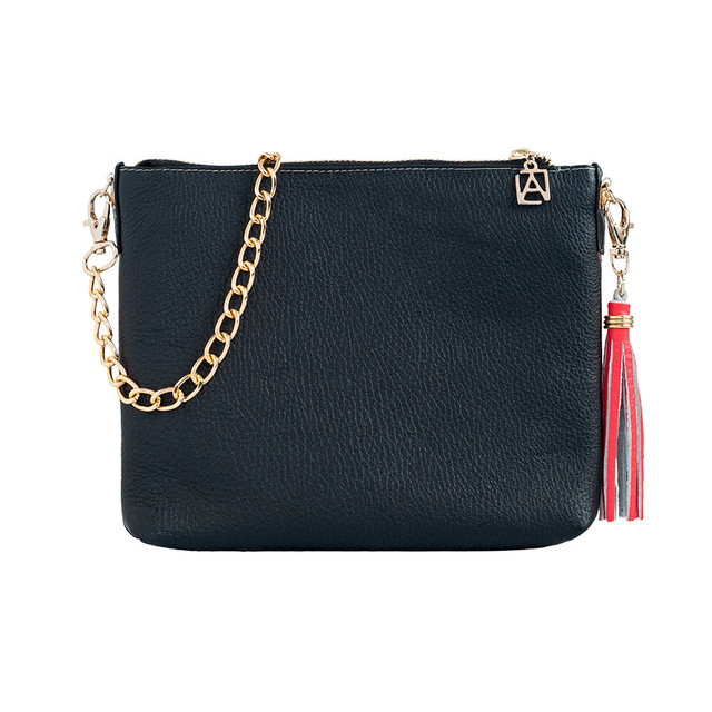 Foto 3 pulgar | Bolso Crossbody A Ángelozano Arena color Negro de Piel