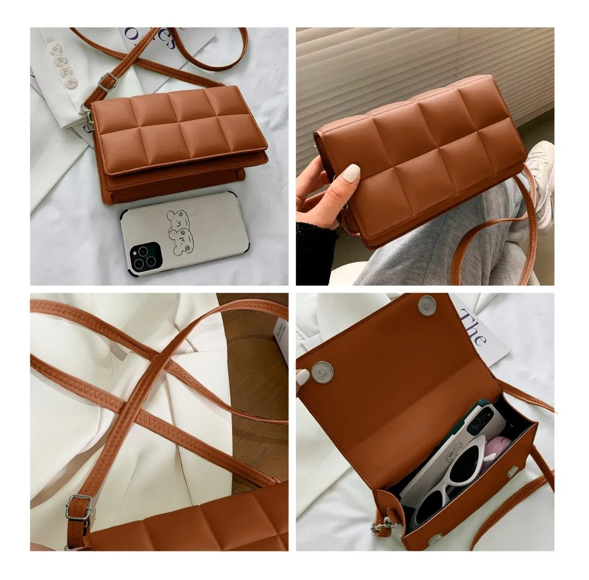 Foto 4 pulgar | Bolsa para Dama Malubero Crossbody color Marrón
