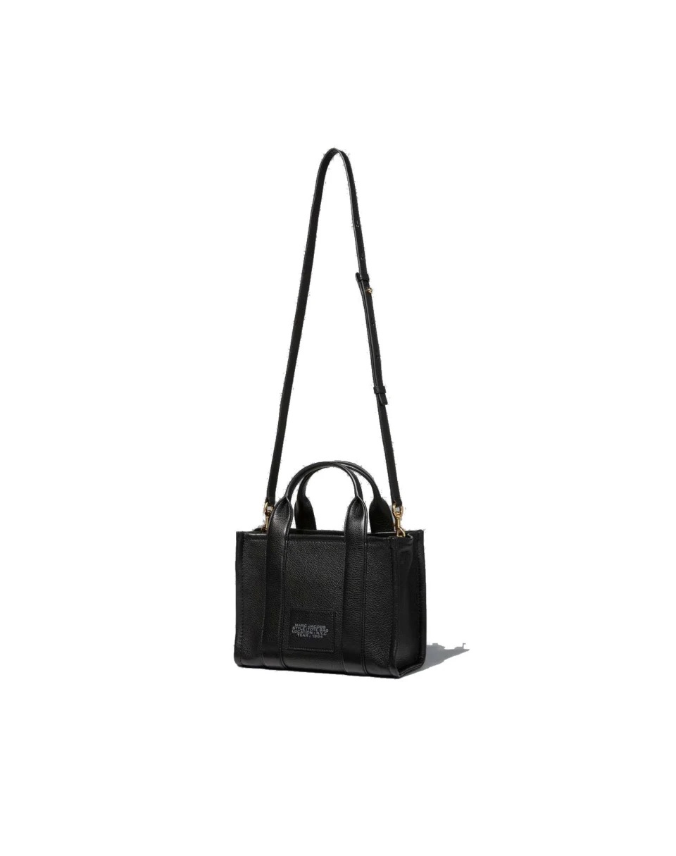 Foto 3 pulgar | Bolsa The Leather Mini Tote Marc Jacobs H009l01sp21 001 color Negro