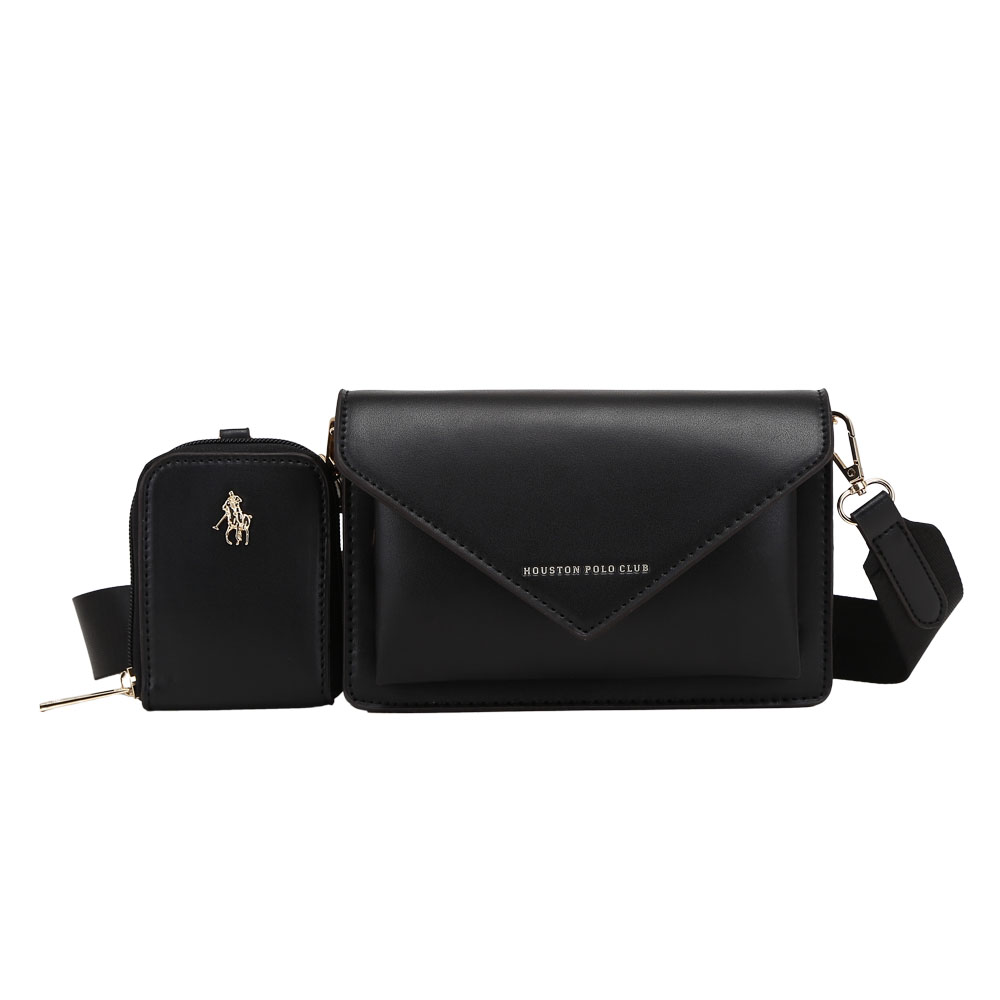 Bolsa Cruzada Hpc Polo color Negro para Mujer