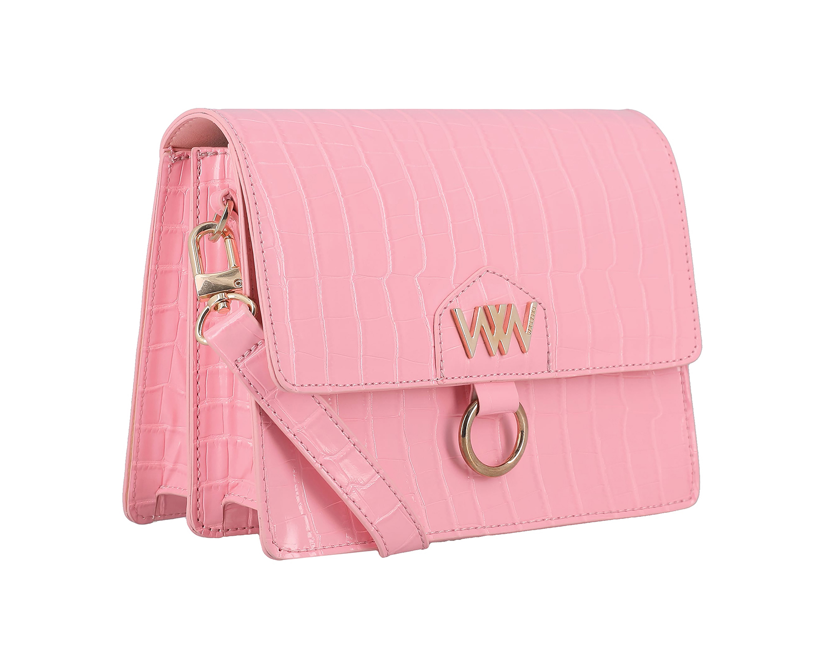 Bolsa Crossbody Westies Hbubikwe color Rosa Sintético