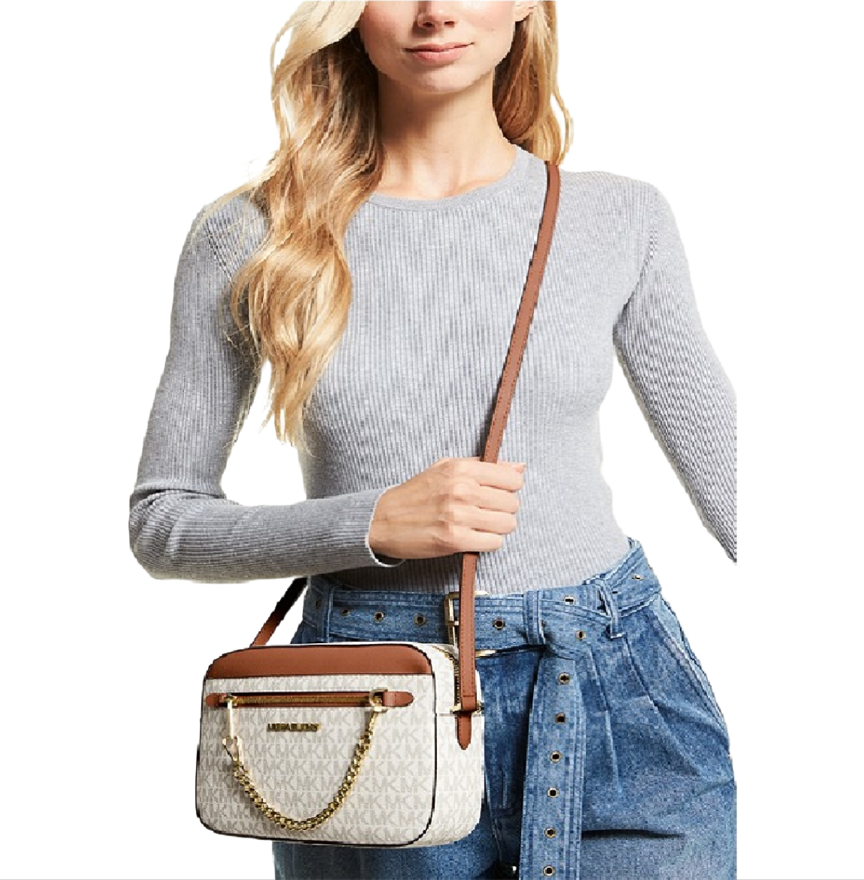Foto 5 pulgar | Bolsa Crossbody Michael Kors 35s1sttc9b color Beige