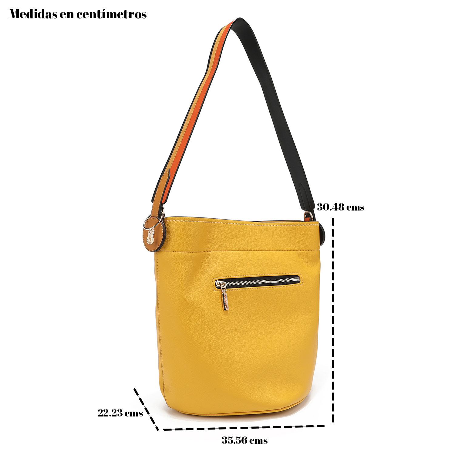 Foto 4 pulgar | Bolsa Cruzada Nicole Lee Avery color Amarillo