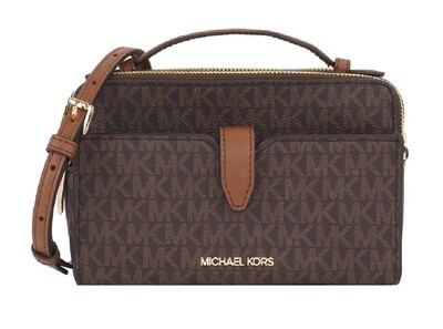 Foto 1 | Bolsa Michael Kors Jet Set Item Zip Crossbody 35f2gttc2b Café