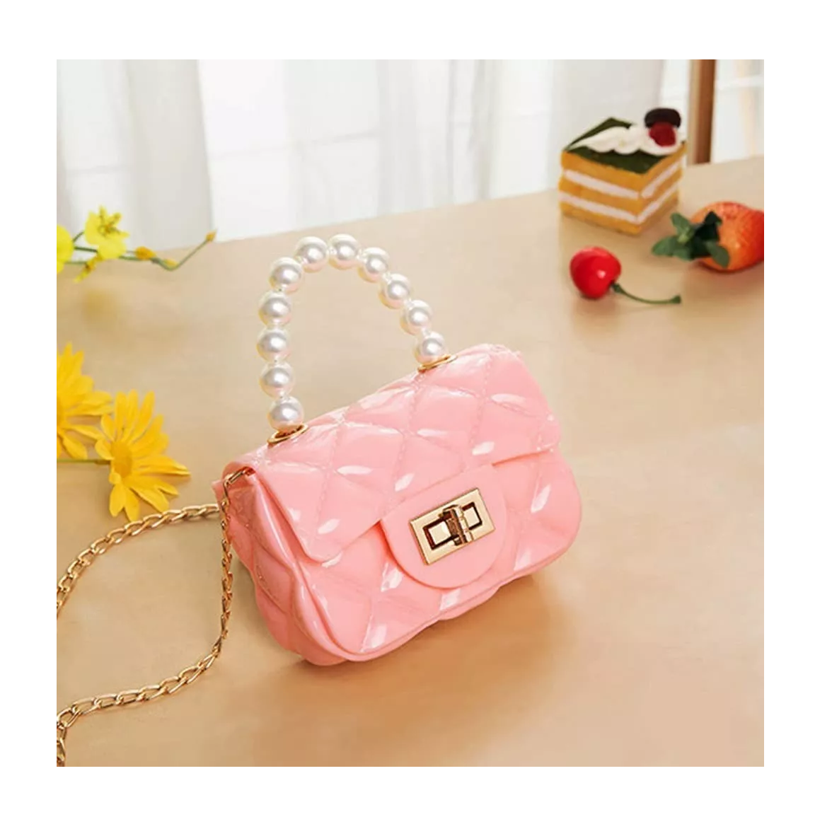 Foto 2 | Bolso Pequeño Belug color Rosa