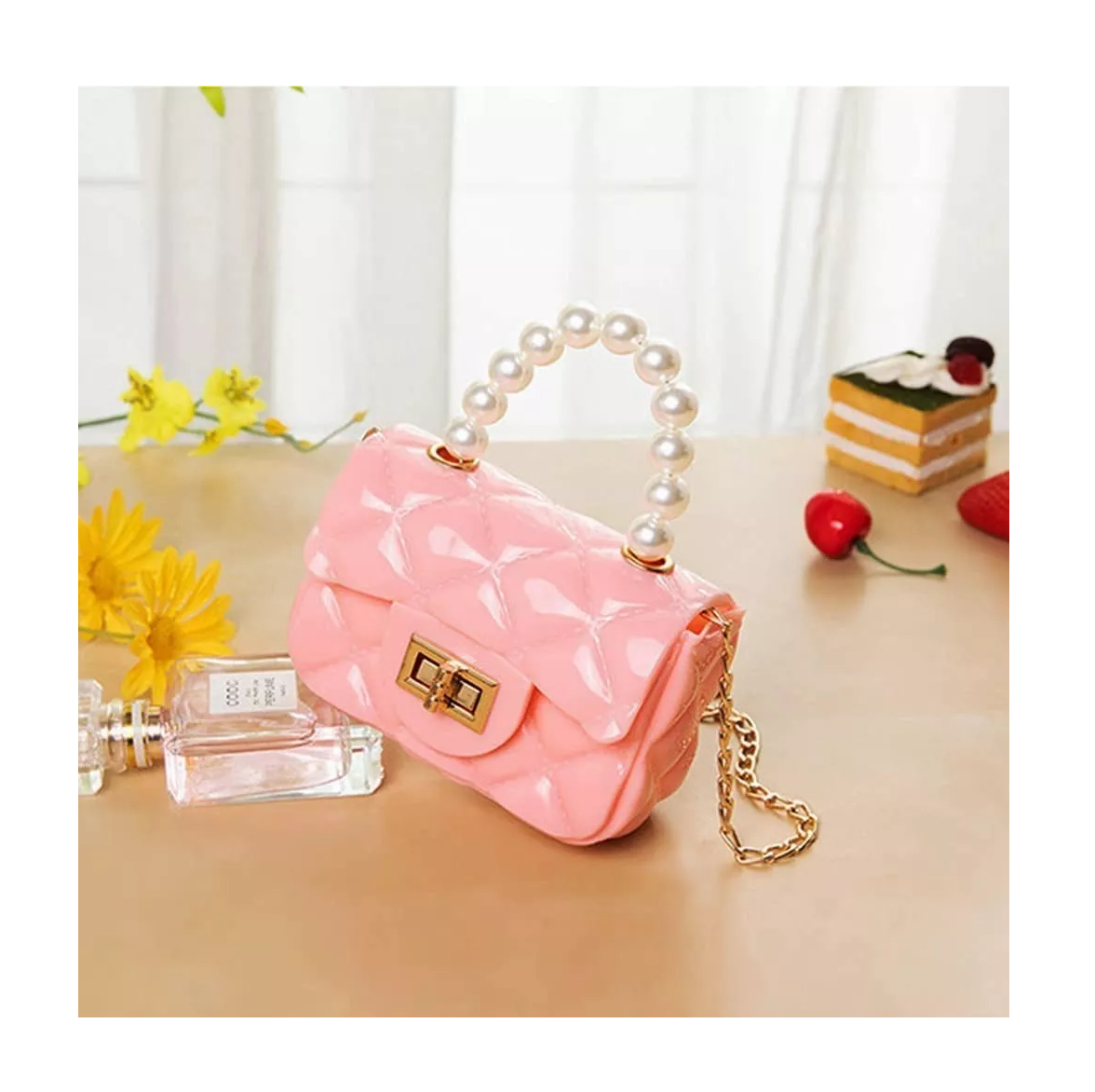 Foto 3 | Bolso Pequeño Belug color Rosa