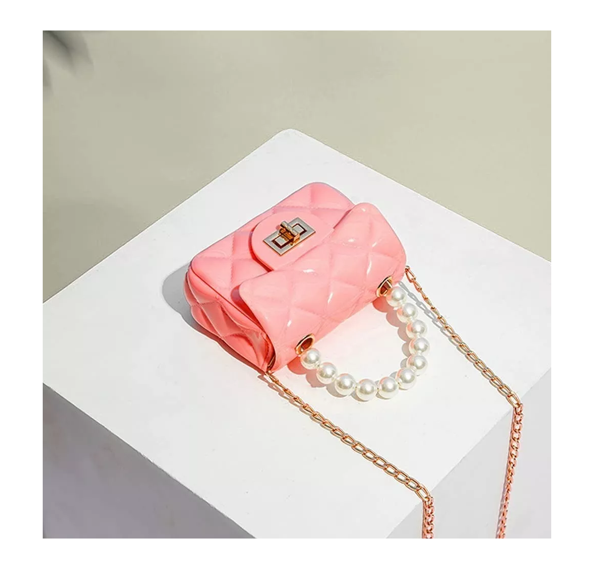 Foto 5 | Bolso Pequeño Belug color Rosa