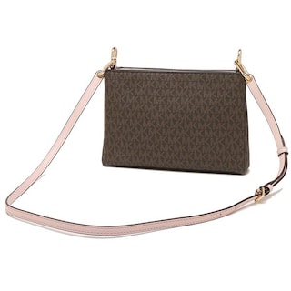 Foto 3 | Bolsa Michael Kors Trisha Medium Logo Crossbody color Café