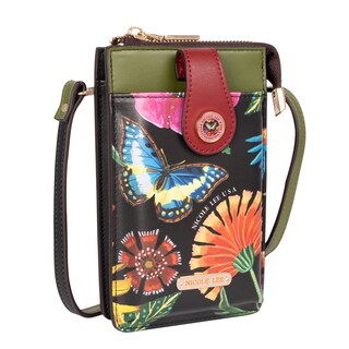Foto 1 | Bolsa Portacelular Nicole Lee Kira Multicolor Butter-flower Black
