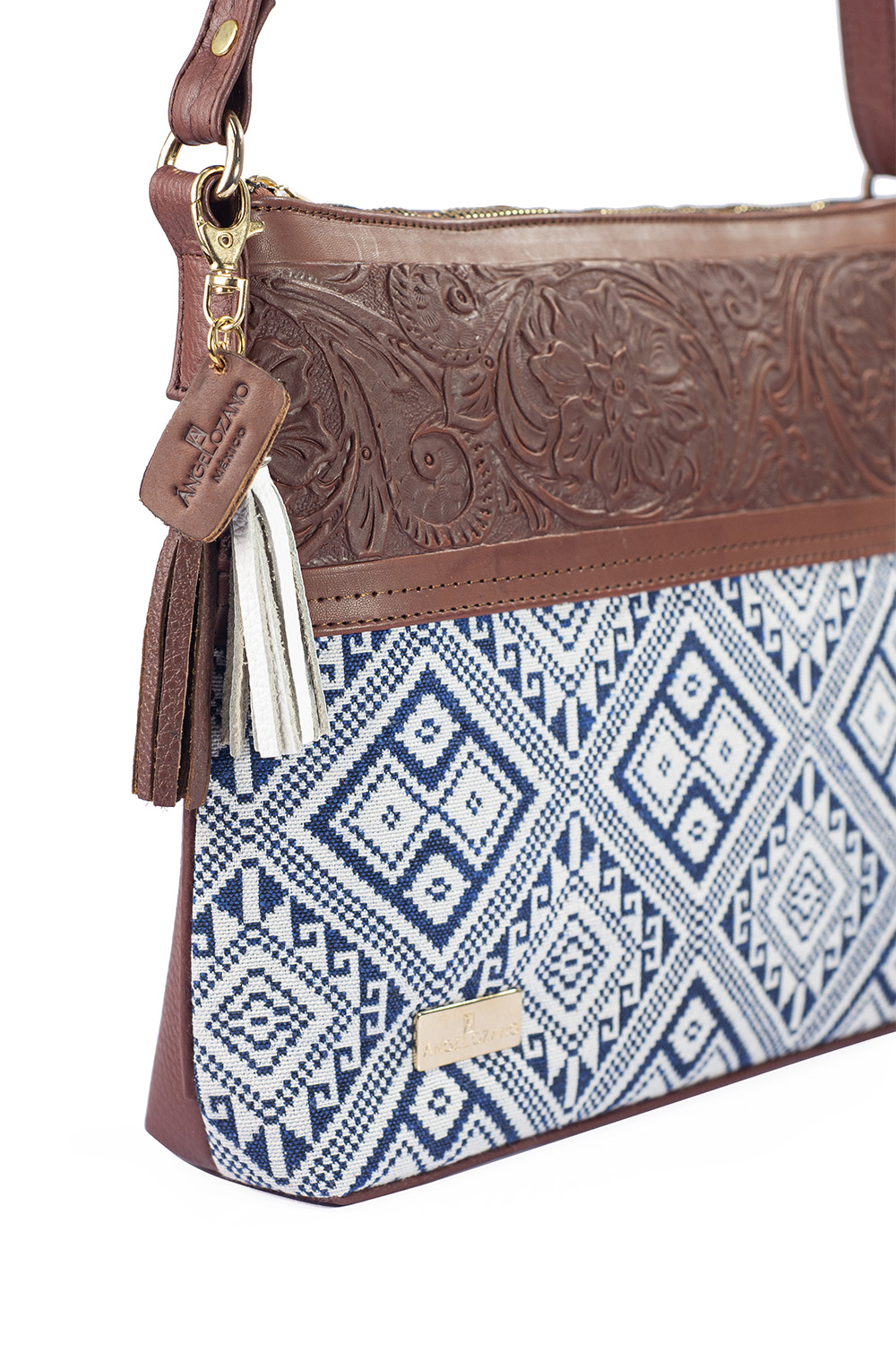 Foto 7 | Bolsa A Ángelozano color Café para Mujer
