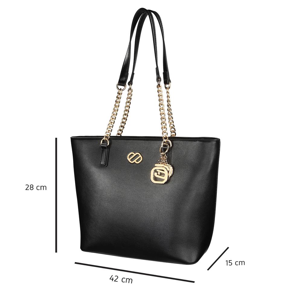 Foto 7 pulgar | Bolsa Tote Enso Eb310ttb color Negro para Mujer