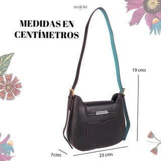 Foto 5 | Mini Bolsa Shoulder Marca Nicole Lee Butter Flower Black
