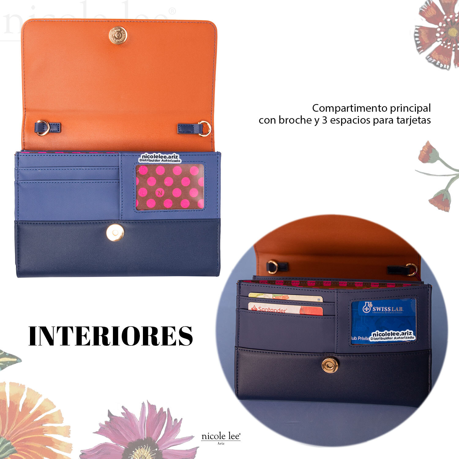 Foto 4 pulgar | Bolsa Cruzada Marca Nicole Lee Aubri Butter-flower Mustard