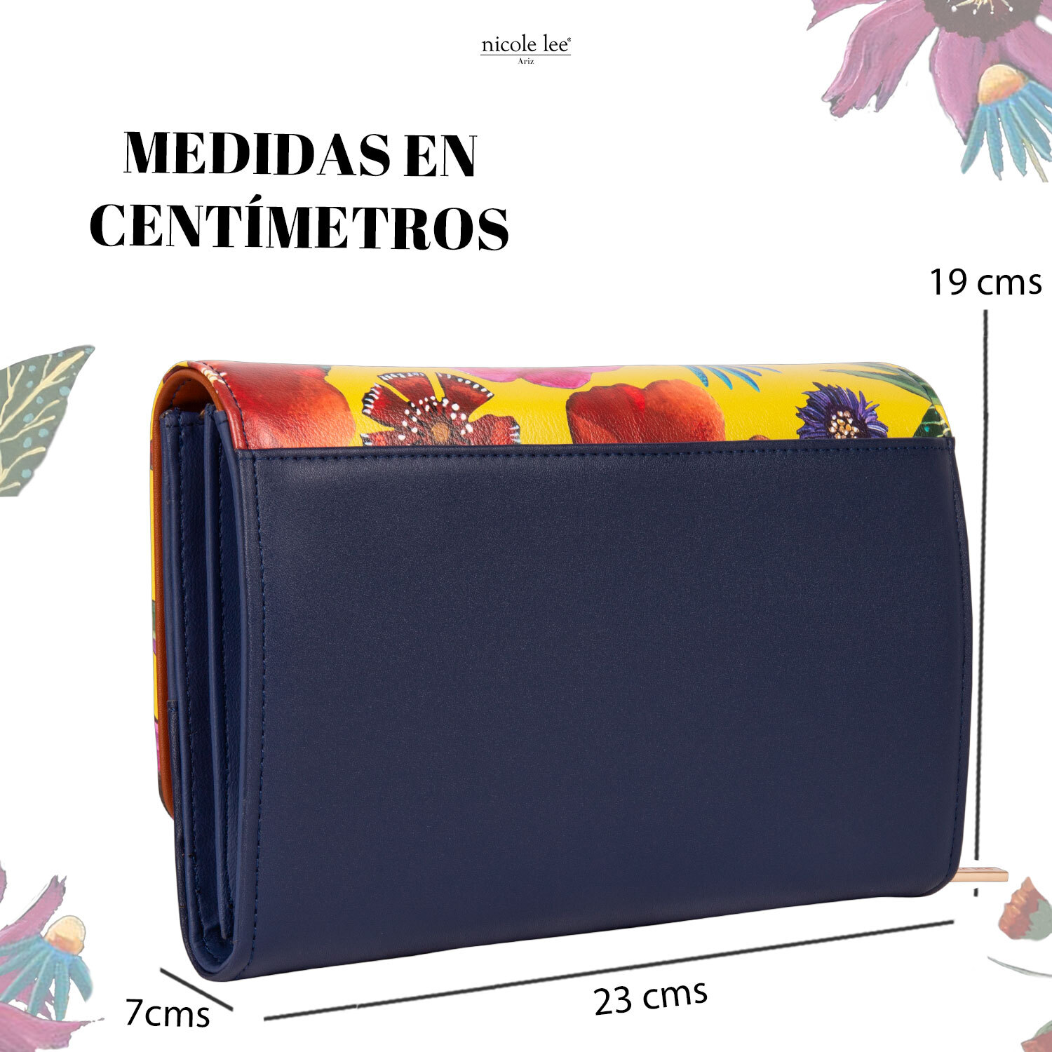 Foto 6 pulgar | Bolsa Cruzada Marca Nicole Lee Aubri Butter-flower Mustard