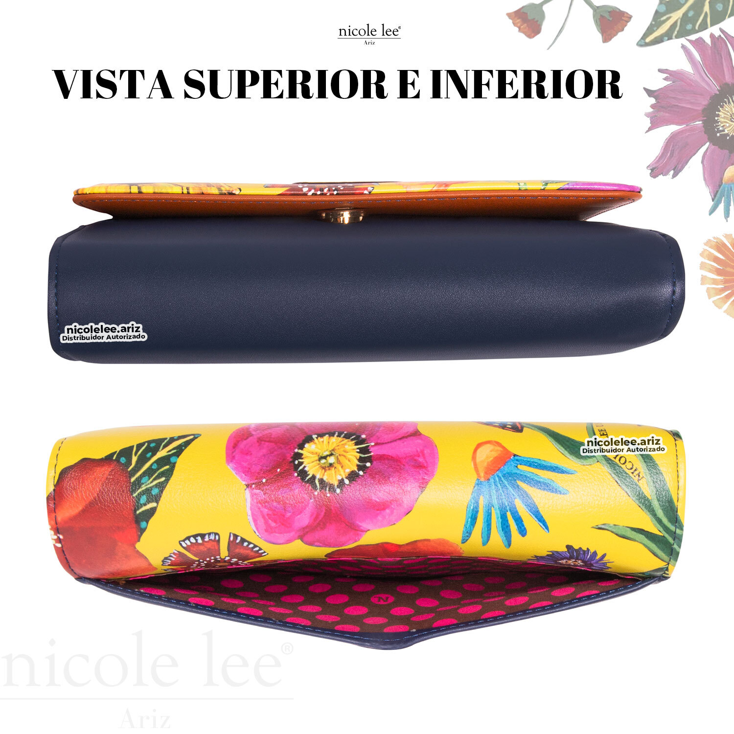Foto 7 pulgar | Bolsa Cruzada Marca Nicole Lee Aubri Butter-flower Mustard