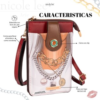 Foto 2 | Bolsa Portacelular Nicole Lee Kira Multicolor Goddess Of Love
