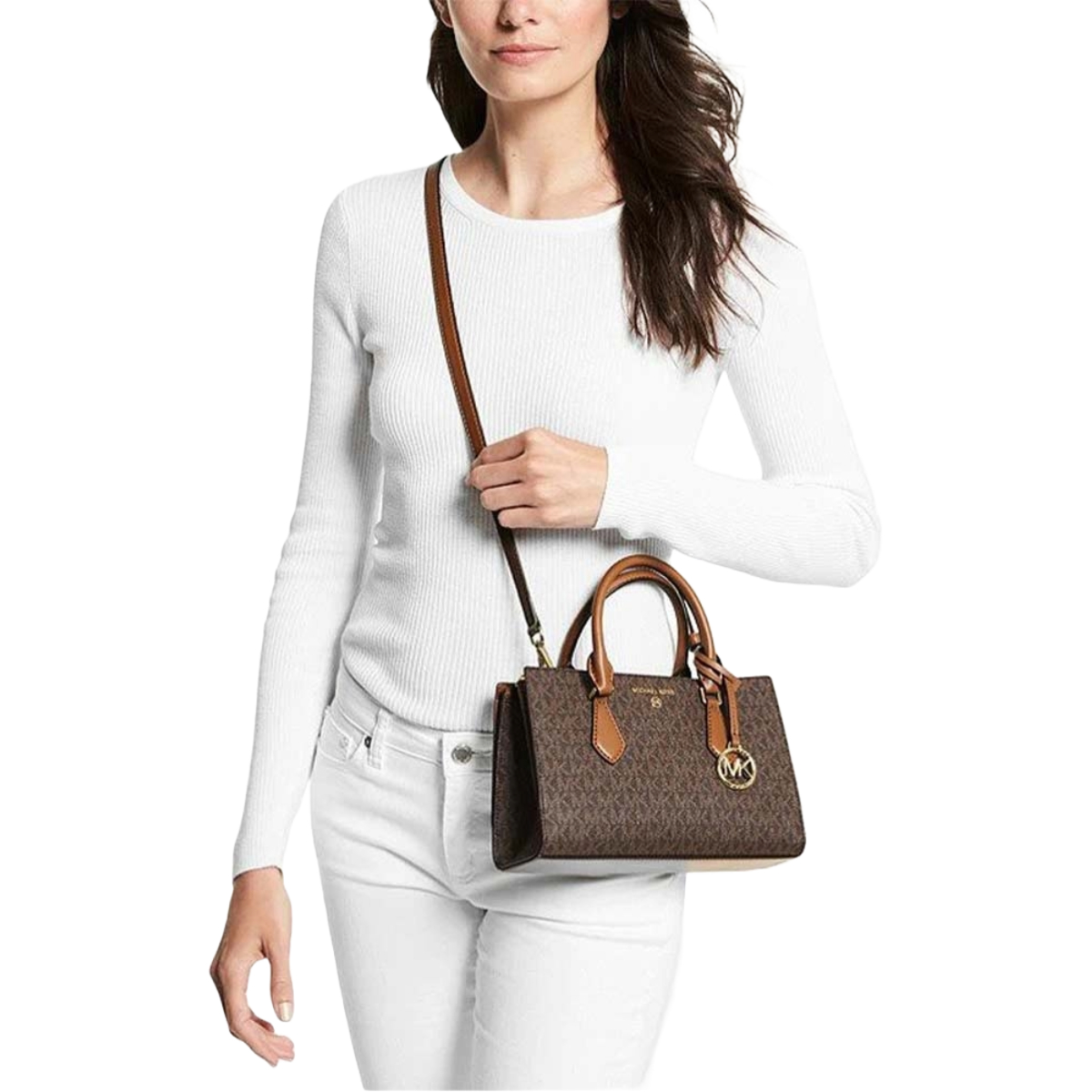 Foto 4 pulgar | Bolsa Michael Kors Valerie 30F2G9VS1B Marrón