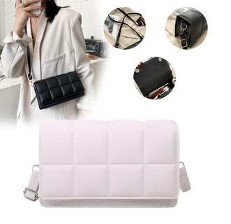 Foto 2 | Bolsa Crossbody Funbu a Cuadros Blanca