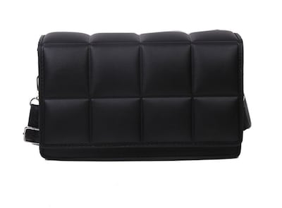 Foto 1 | Bolsa Crossbody Funbu a Cuadros Negra