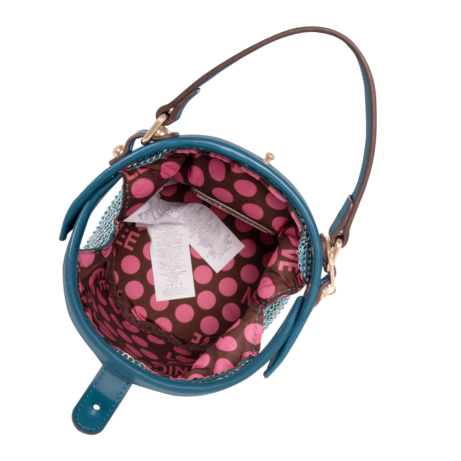 Foto 3 pulgar | Mini Bolsa Marca Nicole Lee Bianca De Fiesta Peacock Blue