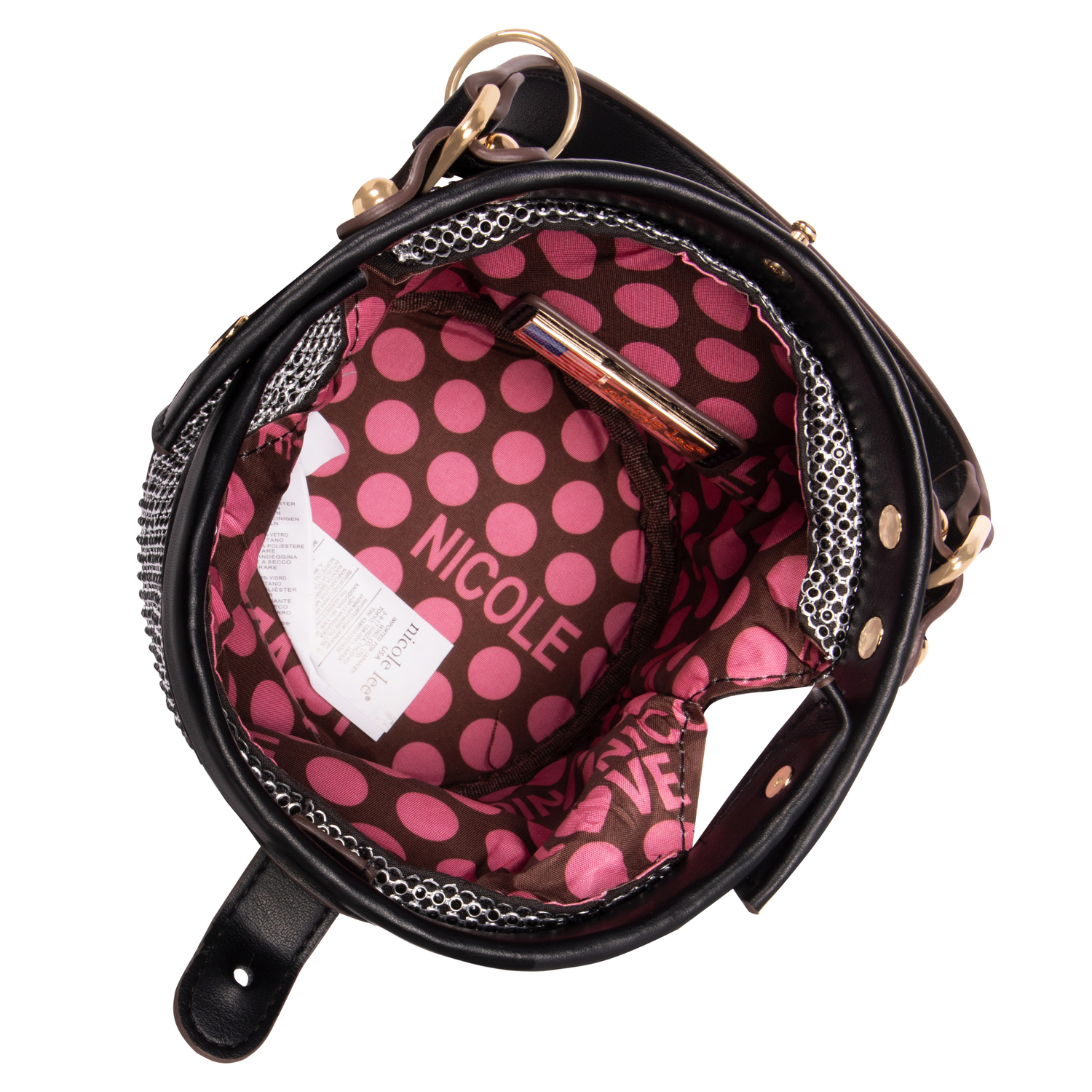 Foto 3 pulgar | Mini Bolsa Marca Nicole Lee Bianca De Fiesta Negro