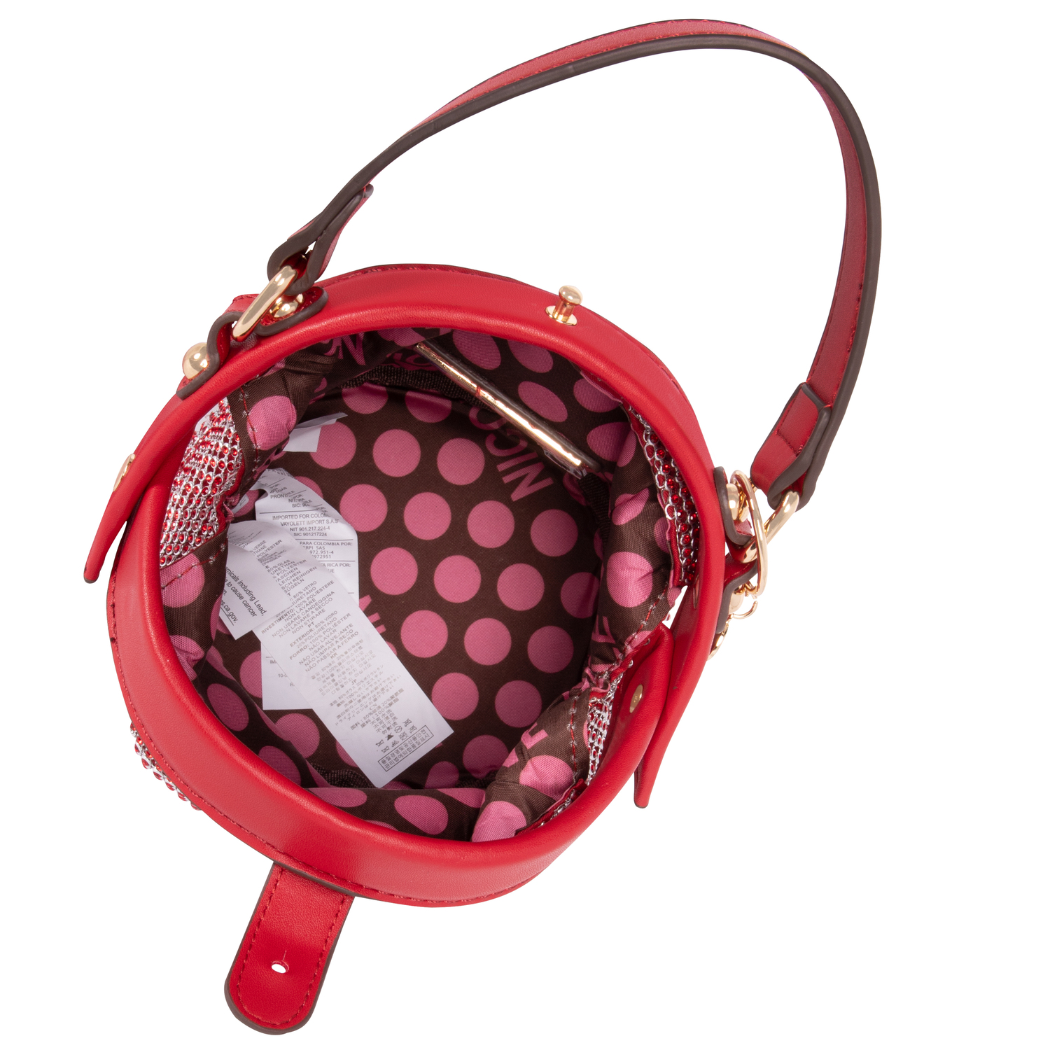 Foto 3 pulgar | Mini Bolsa Marca Nicole Lee Bianca De Fiesta Rojo