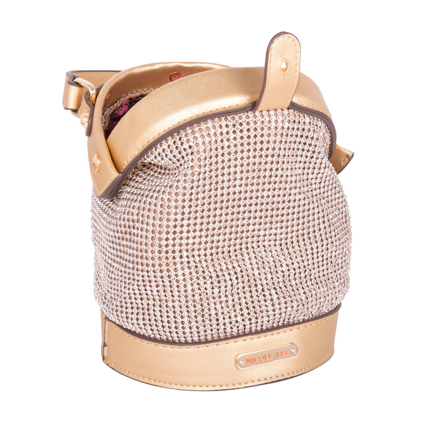Foto 4 pulgar | Mini Bolsa Marca Nicole Lee Bianca De Fiesta Gold