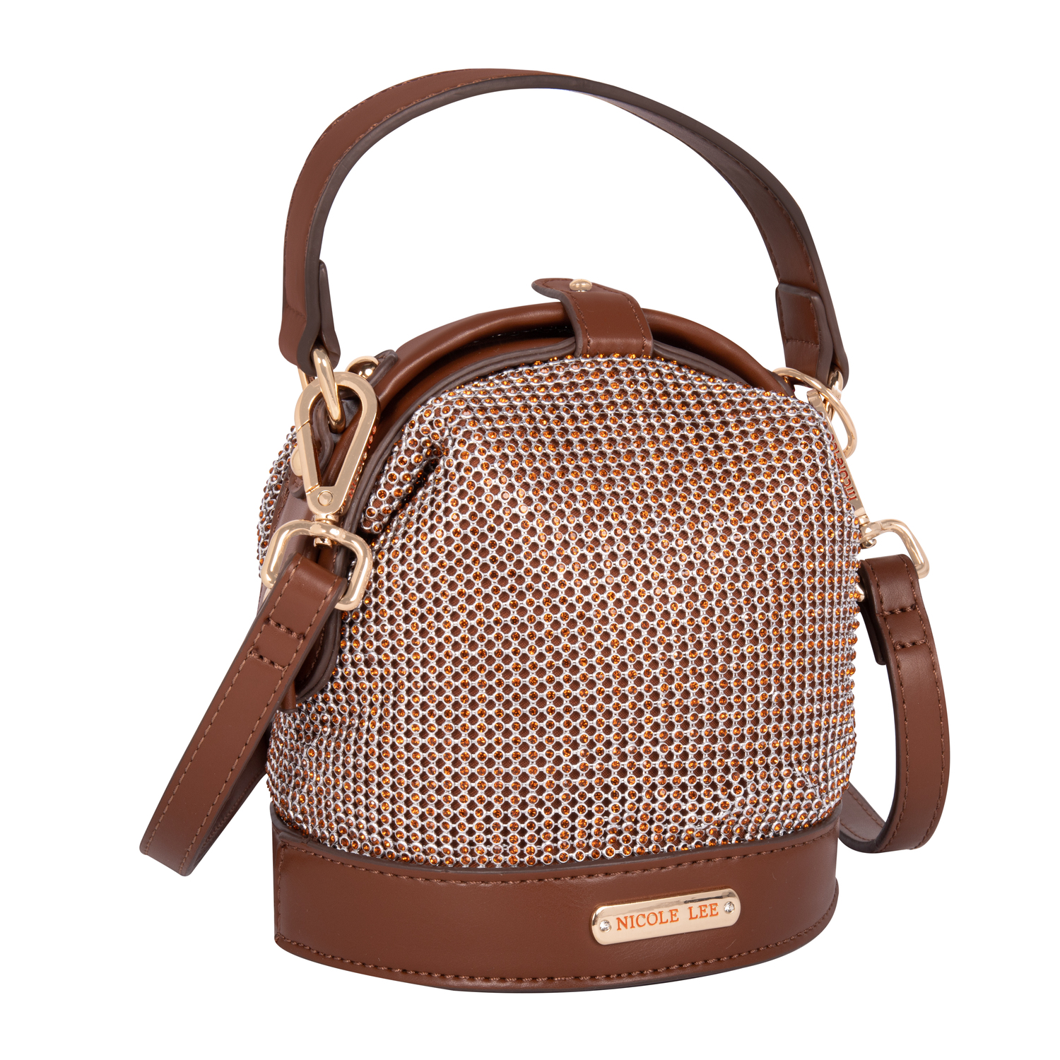 Foto 1 | Mini Bolsa Marca Nicole Lee Bianca De Fiesta Café