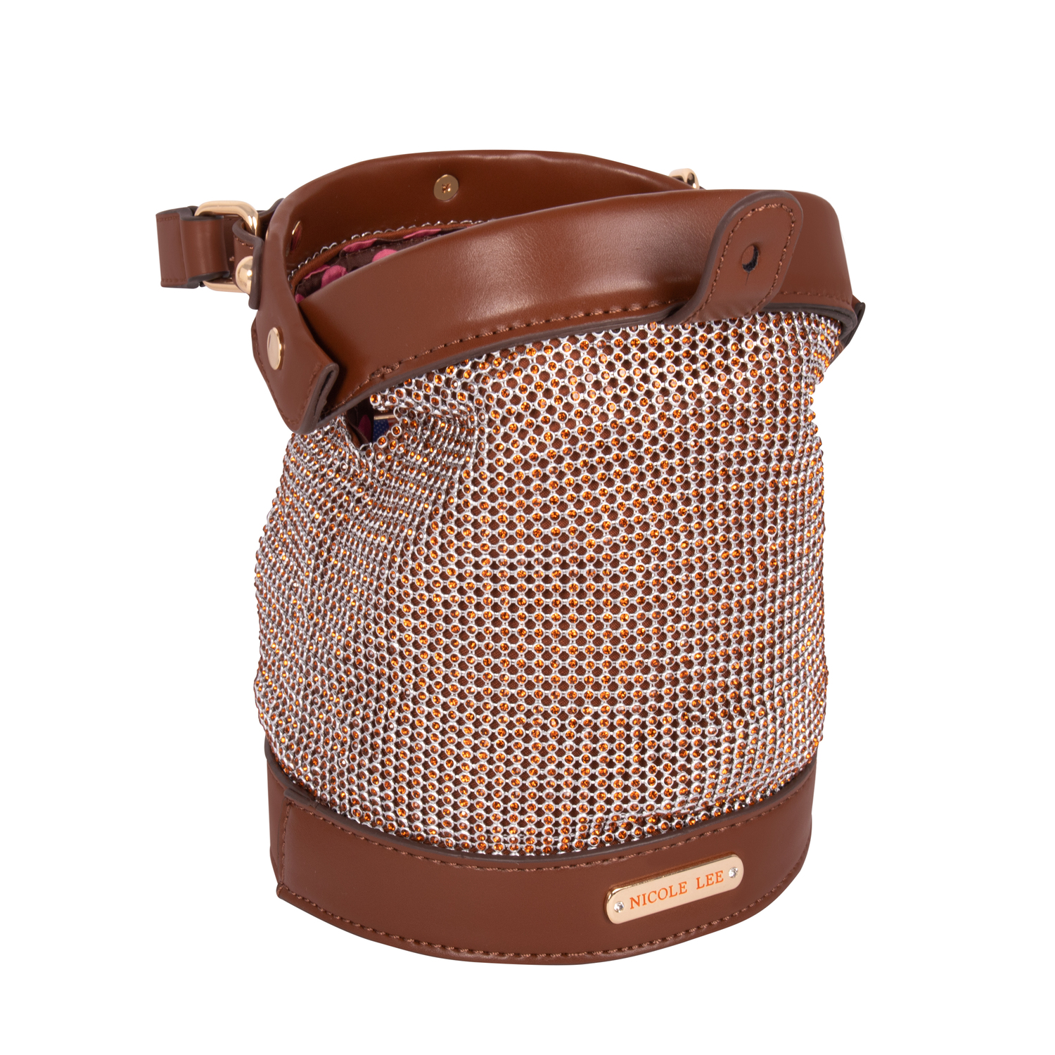 Foto 4 pulgar | Mini Bolsa Marca Nicole Lee Bianca De Fiesta Café