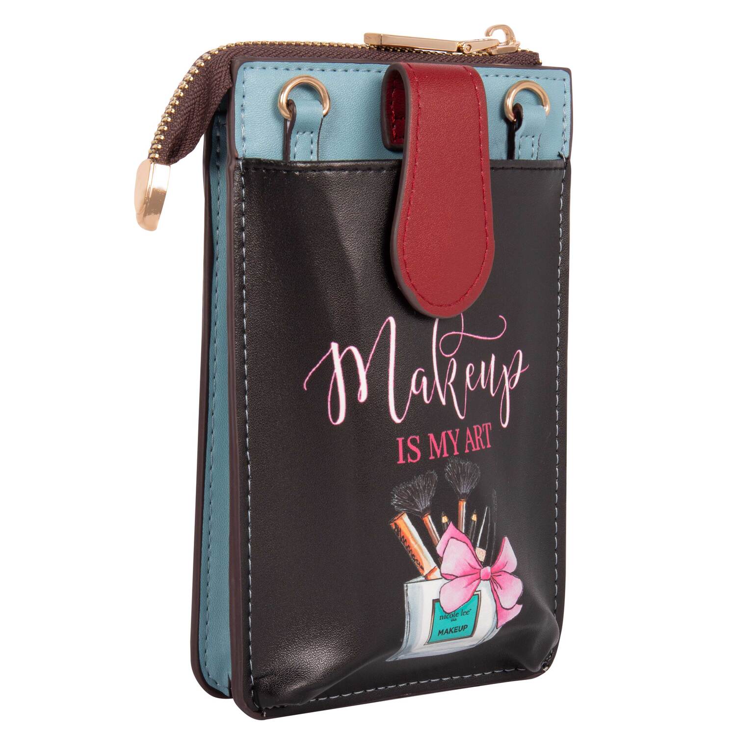 Foto 4 | Bolsa Porta Celular Marca Nicole Lee Kira Amor Fuera Del Cuadro