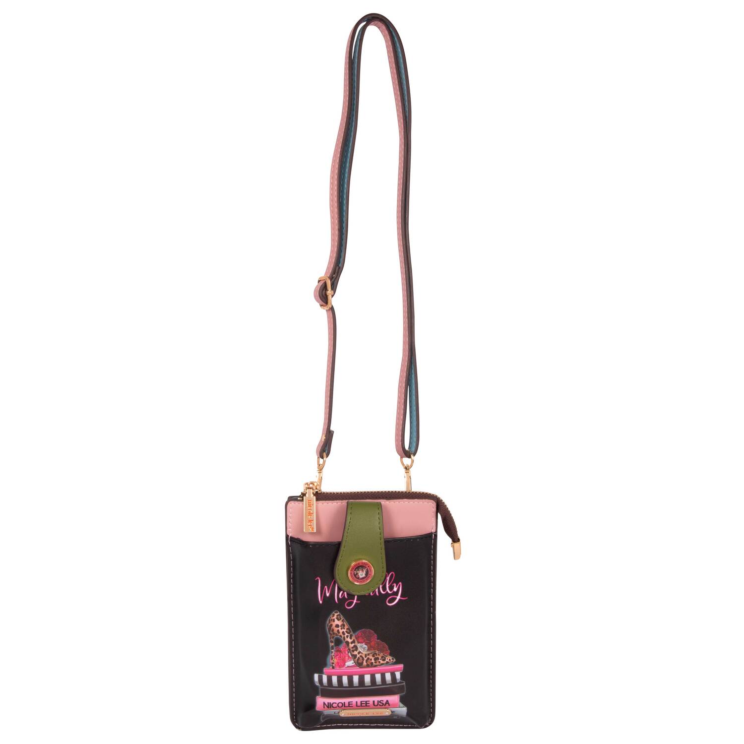 Foto 6 pulgar | Bolsa Porta Celular Marca Nicole Lee Kira Amor Fuera Del Cuadro