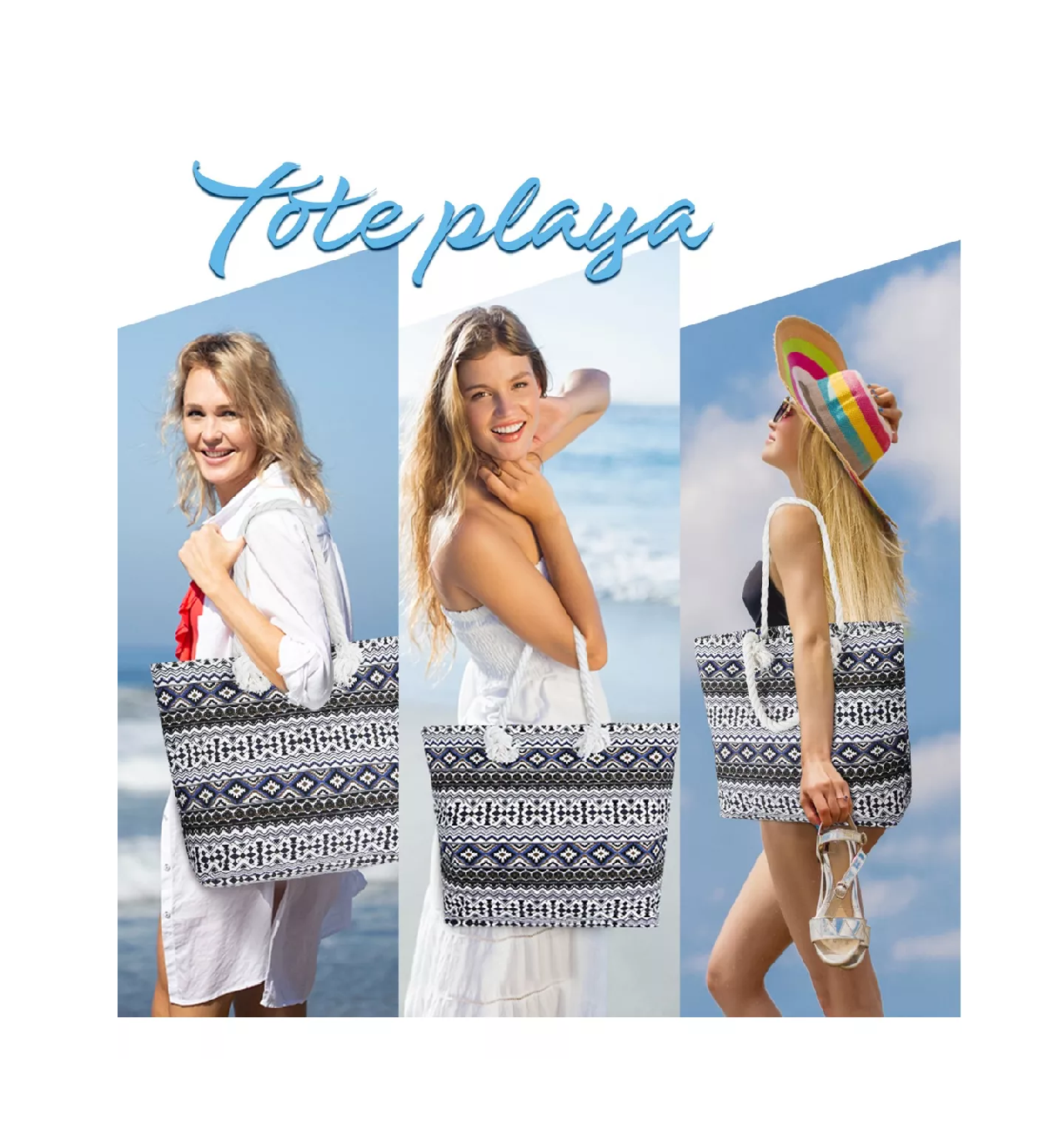 Foto 5 pulgar | Bolsas De Lona Moda Bag Impermeable Bolsa Para Playa Negro