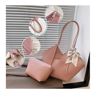 Foto 4 | Set 2 Bolsas Mujer Crossbody Cosmetiquera Correa Color Rosa